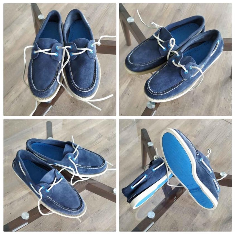 SPERRY Authentic Original Boat Blue Casual New Comfy Travel Vacation Shoes Sz 9